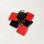 画像3: 4pcs 14mm square pendant "Red" (3)