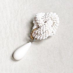 画像3: 24x23.5 White beads knot finding