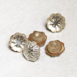 画像2: 11mm Clear flower sew on beads