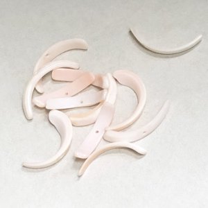 画像2: 5pcs 19~23mm curved shell beads