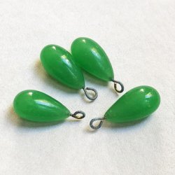 画像2: Jade wired drop beads