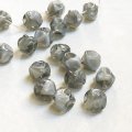 10x11 "Gray/White" pinched beads