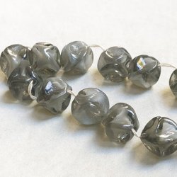 画像2: 10x11 "Gray/White" pinched beads