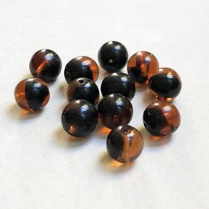 画像2: 2pcs 10mm "Topaz/ Black"