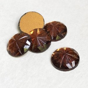 画像1: 15mm Smoked Topaz star cut cabochon