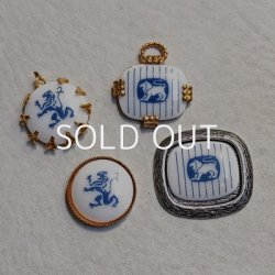 画像3: 14mm "Royal Copenhagen" Lion cabochon