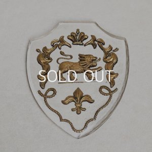 画像2: 29x36 shield "Lion Crest" intaglio cabochon