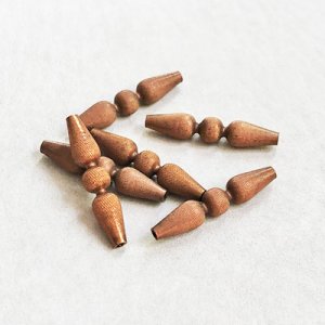画像2: 23x5 copper unique beads