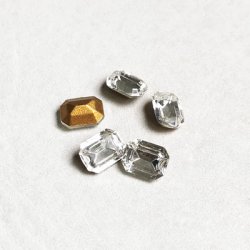 画像2: 2pcs CZECH 8x6 OCT rhinestone