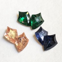 画像1: 18×13 shield glass stone