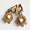 画像2: aged brass ornate earring base (2)