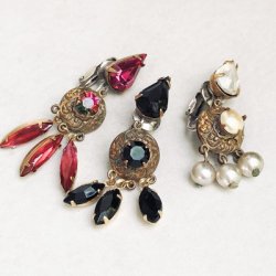 画像3: aged brass ornate earring base