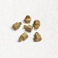 2pcs 6x4 brass hexagon drop charm