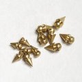 2pcs brass spike charm