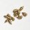 画像1: 2pcs brass spike charm (1)