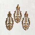 35x15 victorian filigree drop charm