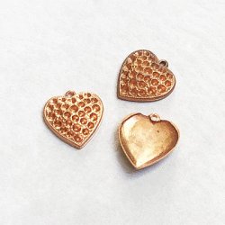 画像1: 13.5x14  heart setting charm