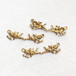 画像1: 2pcs 32x9.5 Cherub 2R connector/ charm