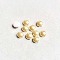 画像1: 10pcs 6mm Creamrose pearl cabochon