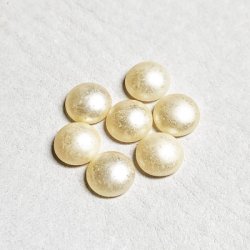 画像2: 5pcs 8mm Off-WHite pearl cabochon