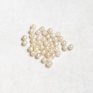 画像1: 20pcs 2mm "off-white" No-hole pearl