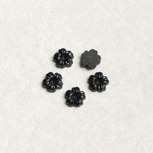 画像2: 2pcs 5.5mm  5-petal flower cabochon 