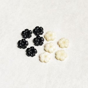 画像1: 2pcs 5.5mm  5-petal flower cabochon 