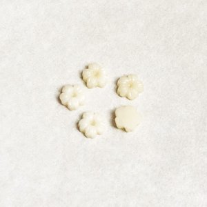 画像3: 2pcs 5.5mm  5-petal flower cabochon 