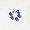 4pcs 4mm 3/4 ball "Bermuda Blue"