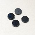 10mm "Jet / Hematite" disc cabochon