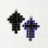 画像2: 23x15 Black Cross cabochon (2)