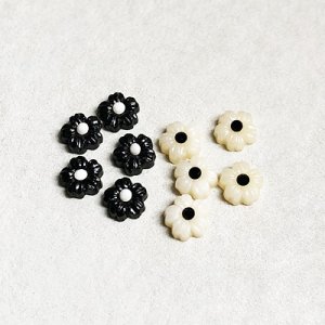 画像4: 2pcs 5.5mm  5-petal flower cabochon 