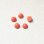 画像1: 4pcs 5mm "Coral" cabochon (1)