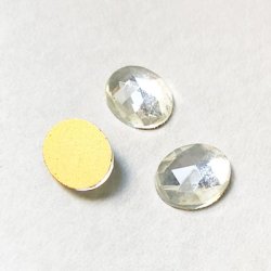 画像1: 12x10 OV Clear faceted cabochon