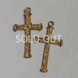 画像1: 24x43.5 floral cross charm