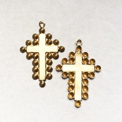 画像1: 34x23 cross multi setting charm