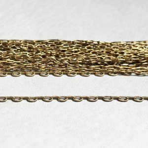 画像1: brass 2mm Frill chain