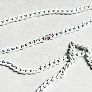 画像2: 2mm White enameled chain