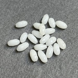 画像2: 10pcs 4.5x 8~10 baroque rice "White Alabaster"