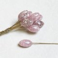 "Mauve luster" 11~13x7 oval head pin