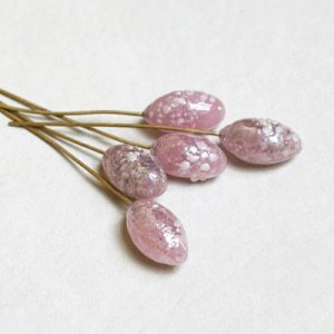 画像3: "Mauve luster" 11~13x7 oval head pin