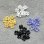 画像1: 10pcs 6mm plastic 4-petal flower (1)