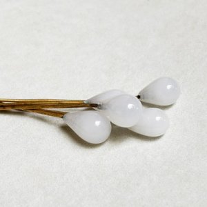 画像4: 10x7 White Opal drop pin