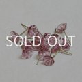 7~8mm glass flower pin "Pink"