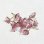 画像1: 7~8mm glass flower pin "Pink" (1)