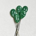 18×12 Dark Jade baroque drop pin