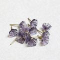 7~8mm glass flower pin "Lavender"