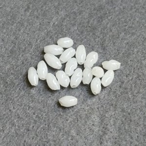 画像2: 20pcs 3x5~6 baroque rice "White Alabaster"