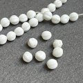 2pcs 8mm White melon beads