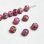 画像1: 8~9mm Pink floral millefiori beads (1)